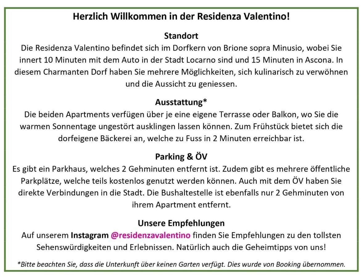 Residenza Valentino Leilighet Locarno Eksteriør bilde